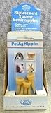 PetAg 2-Ounce Elongated Nipples, 5-Pack