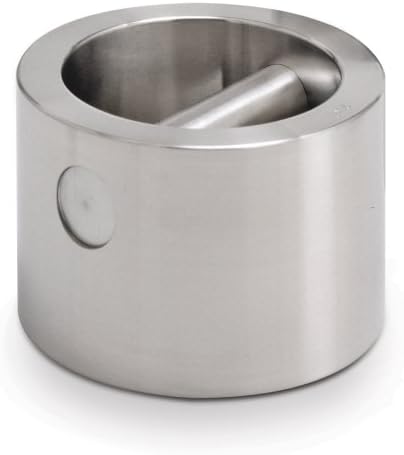 Rice Lake Stainless Steel ASTM Class 4 Electronic Balance Grip Handle Metric Individual Test Weight, 25kg Mass