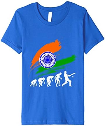 Kids Cricket Tshirt India 4 Royal Blue