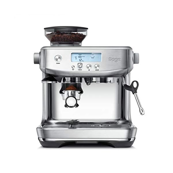 Sage Appliances Barista Pro Espressomaschine und Kaffeemaschine mit Milchaufschäumer, Siebträgermaschine, SES878, 1 cups…
