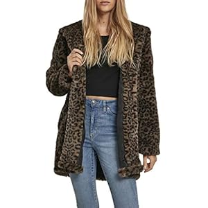 Urban Classics Ladies Leo Teddy Coat dames mantel
