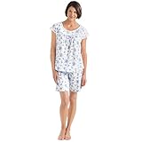 Collections Etc Women's Floral Summer Pajama Short Set
