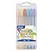 BAZIC 6 Fruit Scented Glitter Color Gel Pen with Case (17050-24P)
