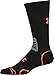 Under Armour Men's Hitch Lite II Crew Boot Socks, Black/Orange, Medium