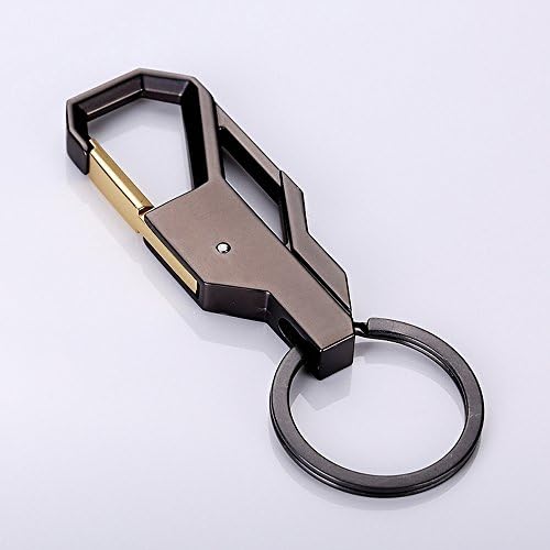 Car Key Chain Key Ring Business Gift for Men and Women (Black)