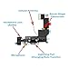 OmniRepairs Charging USB Dock Port Flex Cable Replacement with Microphone, Headphone Audio Jack Assembly Compatible for iPhone 5s Model with Repair Toolkit (Black)