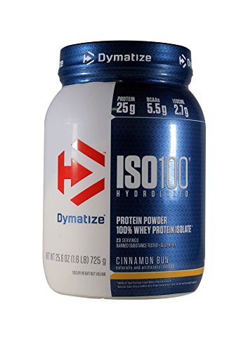 Dymatize ISO-100 Hydrolyzed 100% Whey Protein Isolate - Cinnamon Bun 1.6 LBS