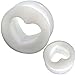 Pair 2g (6mm) to 15/16 (24mm) Heart silicone flesh tunnels ear plugs MoDTanOiz