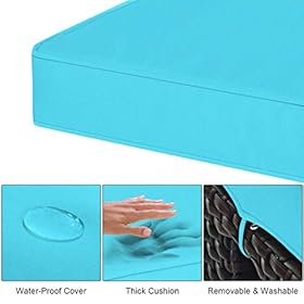 Tangkula 2 Pieces Outdoor Patio Ottoman, All Weather Rattan Wicker Ottoman Seat, Patio Rattan Furniture, Outdoor… 41%2BxQY8KoRL