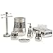 Crackled Glass Silver Hand Soap Dispenser for Bathroom, Decorative Countertop Lotion Dispenser, Elegant Liquid Soap Dispenser with Sturdy Pump for Classic Bathroom Décor