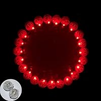 Neo LOONS 100pcs/lot 100 X Red Round Led Flash Ball Lamp Balloon Light Long Standby time for Paper Lantern Balloon Light Party Wedding Decoration