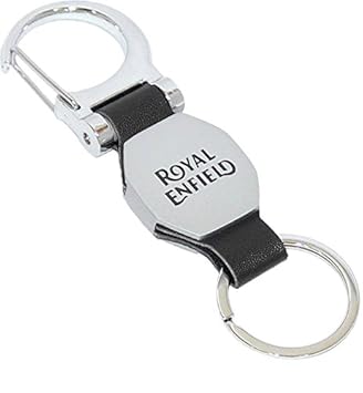 Gratitude Metal Royal Enfield Bullet Bike Locking Key Chain (Black, KC-251)