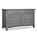Evolur Cheyenne Double Dresser, Stormy Grey