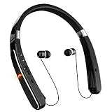 Bluetooth Headphones, Neckband Bluetooth Headset, Dostyle [30 Hours Playtime] Wireless Bluetooth Headphones w/Mic & Retractable Headset Compatible for All Cellphones Samsung Galaxy Android Phones