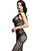 Amoretu Womens Sexy Lingerie Crotchless Fishnet Bodystocking Tights