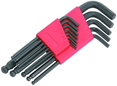 13pc Metric Hex Key Allen Wrench Set Long Short Arm Ball End w Holder