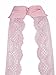 PERSUN Women's Pink Plunge High Neck Lace Backless Bikini Crop Top