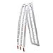 Goplus 1 Pc 7.5' Heavy Duty Aluminum Motorcycle Bike Arched Foldable Loading Ramps