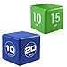 Miracle TimeCube Exercise Timer for Fitness, HIIT and Workout Routines, 2 Piece Combo - 10, 20, 30, 60 Seconds and 1,5,10,15 Minutes