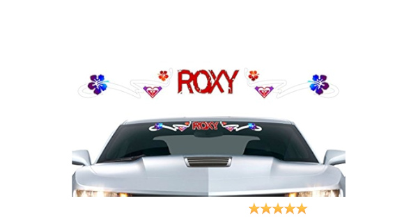 Amazon Com Street Legal Decals Roxy Windshield Full Color 32 Decal Car Window Vinyl Surfing Surfboard Sticker Automotive