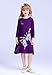 Happy Rose Girls Butterfly Print Dress Purple 6