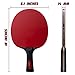 Ping Pong Paddle with Killer Spin + Case for Free - Professional Table Tennis Racket for Beginner and Advanced Players - Improve Your Ping Pong Skills with JT Ping Pong Paddle Set (Light red)