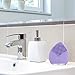 Tsuperb Silicon Face Cleansing Brush Electric Sonic Facial Face Scrubber Silicone Waterproof Safe Use Anti-Aging Facial Massager, Exfoliate Smooth Deep Cleansing Skin Care (Purple)