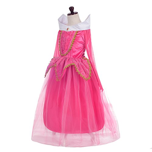 Dressy Daisy Girls' Sleeping Beauty Princess Aurora Costume Fancy Party Dresses Size 6 / 6X