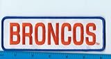 Vintage 1980s Denver Broncos 6 inch x 2 inch Rectangle Patch (Iron or Sew On)