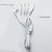 DC 3.5mm Electrode Wires Tens EMS Machine 4-pin Cables Connection 3.5mm Reusable 2mm Plug in Long-life Massage Machine (2)