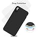 TORRAS [Love Series iPhone X Case 2017 (ONLY), Liquid Silicone Gel Rubber Shockproof Case Soft Microfiber Cloth Lining Cushion Compatible with iPhone X (2017), Black