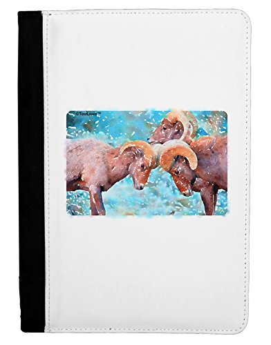 TooLoud CO Bighorn Head Butt Watercolor Ipad Mini Fold Stand Case - Black