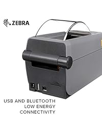 Zebra Technologies ZD41022 D01 M00EZ serie ZD410   Impresora compacta de computadora térmica directa, 203 DPI, 2 pulgadas, cable de alimentación US, USB 2.0, USB host, BTLE, EZPL
