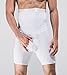 Panegy Men High Waist Stomach Shaper Butt Lifter Leg Control Hip Buster Boxer Brief Large White