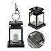 Solar Lanterns Outdoor Hanging, GVSHINE Solar Powered Led Umbrella Lights, Partable Vintage Waterproof Candle Light with Clip Used for Camping Yard Garden Lawn Patio Pathway Lighting & Decoration