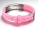 Epilepsy Medical Alert ID Bracelet for Kids and Adult With Silicone Wristband -8 Size Adjustable,Pink