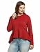 Meaneor Women Plus Size Long Sleeve O-Neck Full Zip Irregular Hem Jacket (L-4XL)
