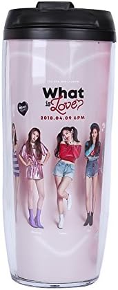SuieZ BTS Bangtan Boys Twice Gradient Frosted Glass Cups Portable Travel Mug Coffee Mug Water Bottle Lemon Cup Creative Gift twice-12oz-1