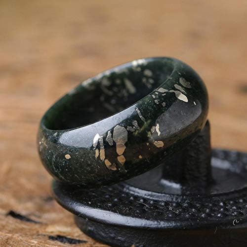 Myzixuan Hetian Jade Male and female lover's ring European and American fashion Ring men and women gifts