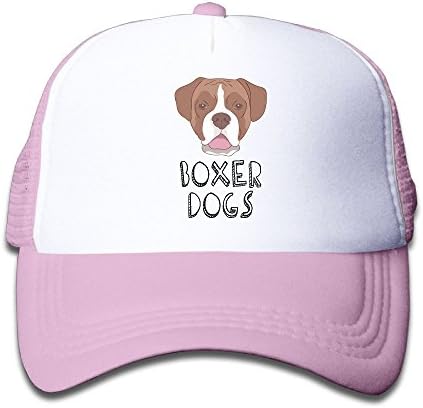 Rspwkg Cap Boxer Dogs Boy Fashion Hip Hop Snapback Caps Durable Unconstructed Polo Mesh Caps