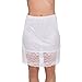 kathy ireland Womens Silky Soft Lace Hem Half Slip White Medium