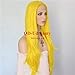 QD-Udreamy Sexy Yellow Heat Resistant Hair Synthetic Lace Front Wigs Hair Replacement Wigs