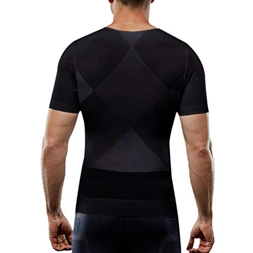 image for Jianekolaa_Shapewear Men Compression Shirt Shapewear Slimming Body Sha