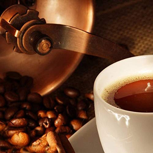 Manuelle Kaffeemühle aus Holz, Vintage, antike Keramik, Handkurbel, Kaffeemühle mit Retro-Stil, Holzkaffeemühle mit… – Bild 6