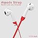 Tutor ll037 AirPods Silicone Case Shock Proof Protecitive Cover and Anti-Lost Strap and Headphone Case for Apple AirPods (Red)