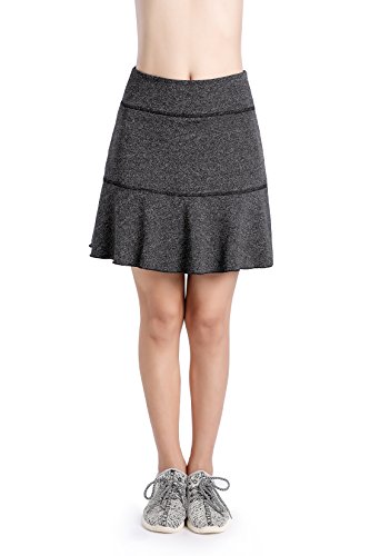 Annjoli Womens Running Golf Skorts Tennis Workout Skirt,for Athletic,Active Clothes (L, Gray .)