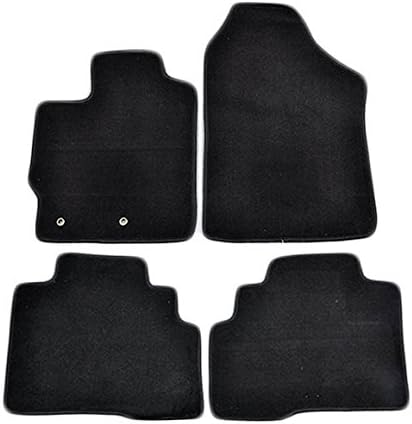 Fit For 2007-2012 Toyota Yaris Floor Mats Carpet Front & Rear Nylon 4PC(Black)