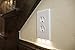 SnapPower Guidelight - Outlet Coverplate with LED Night Lights, Duplex, White