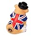 Chapman Sculptures British Bulldog with Flag Hand Painted Statue 3”