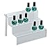 HESIN Acrylic Risers 9-inch W by 6.25-inch D Three-Tier Acrylic Step Display for Decoration and Organizer (1 Pack)